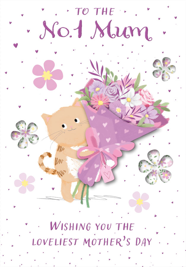 Prelude 6 Pack Cards C50 Mother's Day Mum Cute Cat