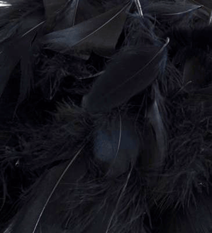 Eleganza Black Mixed Feathers 50g