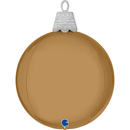 Foil Blln Christmas Ball Platinum Champagne 4D