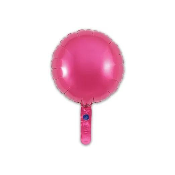 Oaktree Hot Pink Round 9" Foil Balloon (Loose)