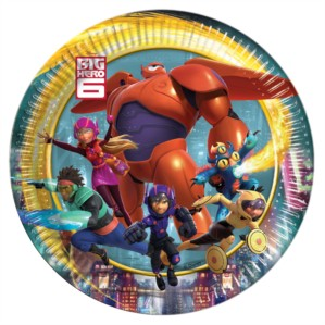 Unique 8 Pack Plates Big Hero 6 20cm