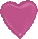 Anagram Bubblegum Pink 18" Heart Foil Balloon