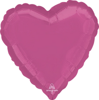 Anagram Bubblegum Pink 18" Heart Foil Balloon