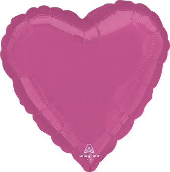 Anagram Bubblegum Pink 18" Heart Foil Balloon