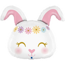Grabo Cute Hippie Bunny 25" Large Foil Balloon