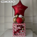 Balloon Box Elf Delivery 30x30cm (Inc 3 Stickers)