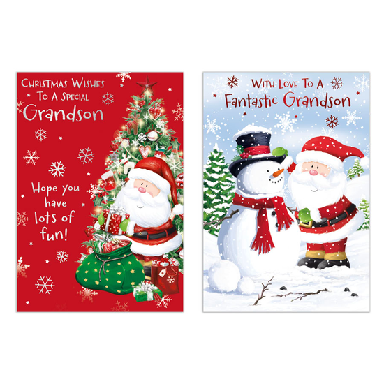 Poppyhill 12 Pack Cards C50 Christmas Grandson