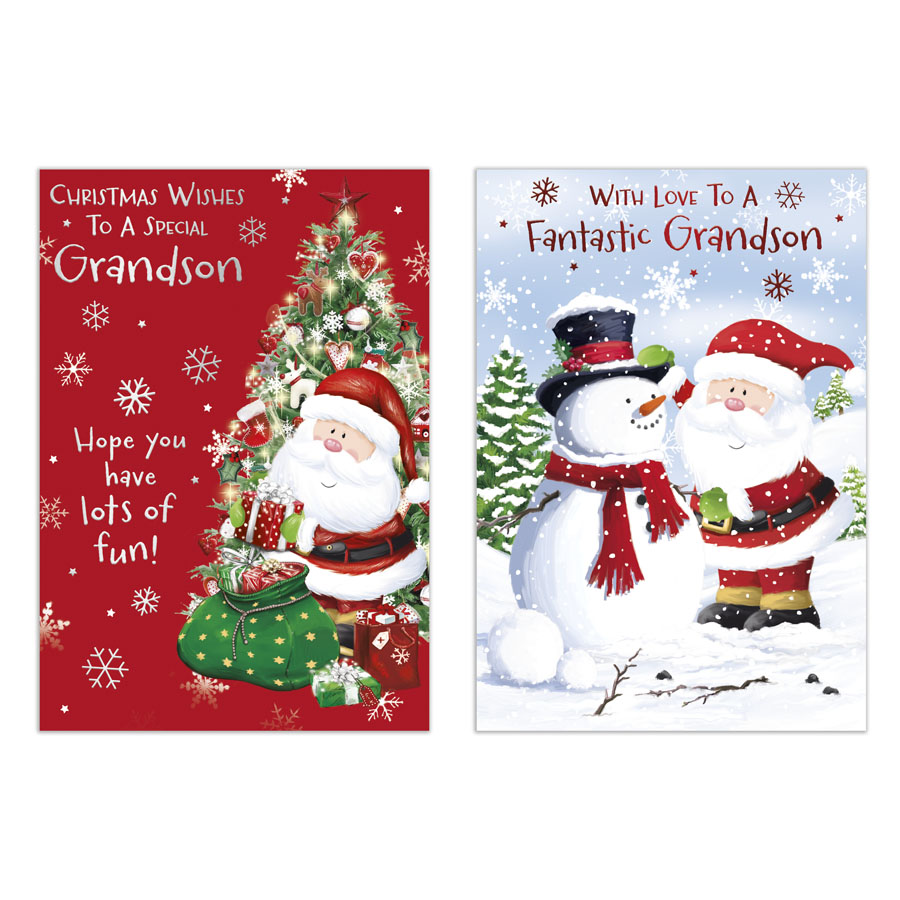 Poppyhill 12 Pack Cards C50 Christmas Grandson