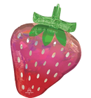 Anagram Foil Balloon Iridescent Strawberry 27