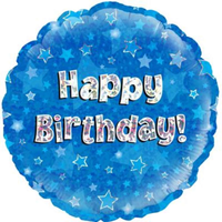 Oaktree Happy Birthday Blue 18" Foil Balloon