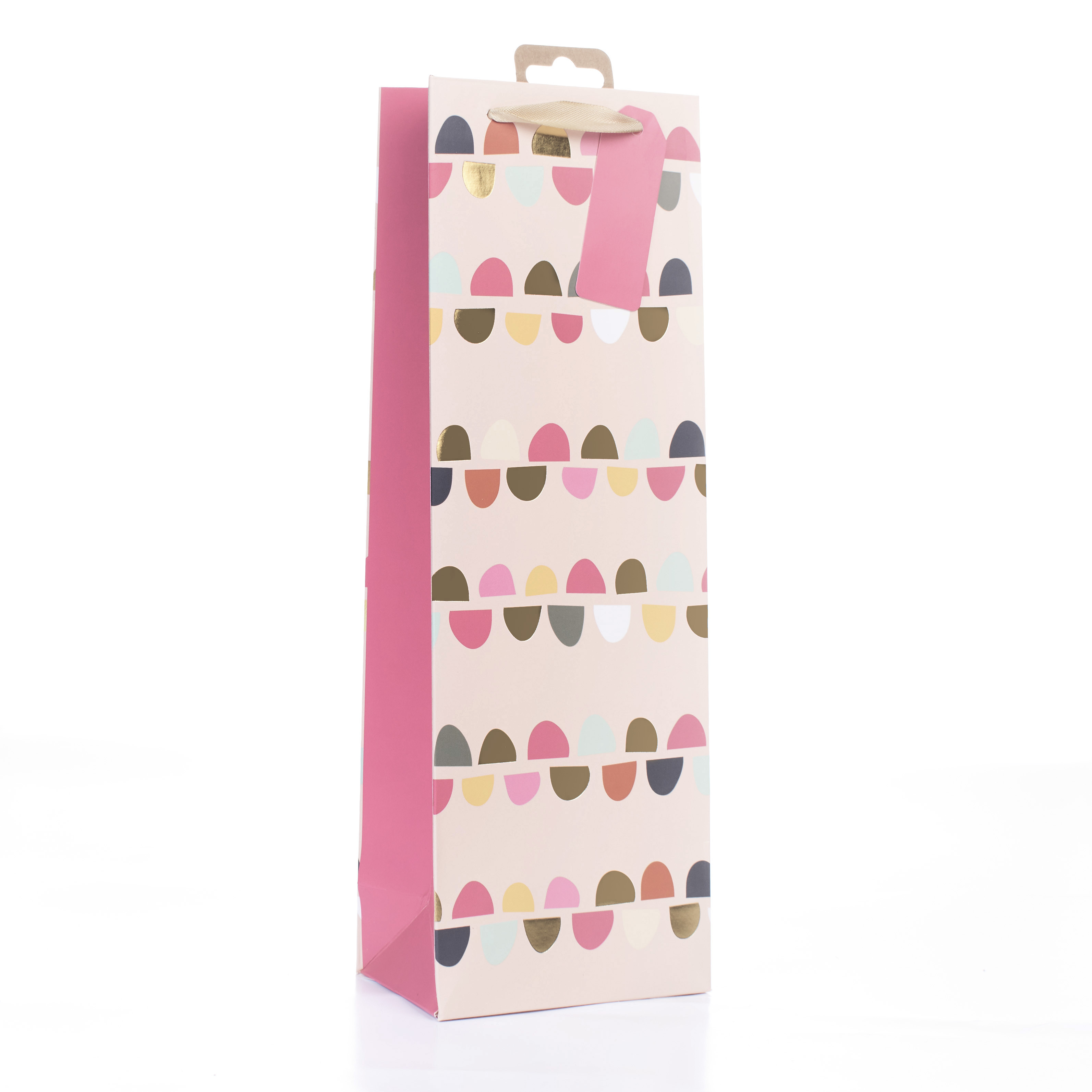 Tiger Feet 6 Pack Gift Bag Bunting Pink Bottle