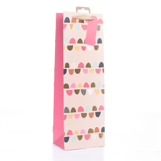 Tiger Feet 6 Pack Gift Bag Bunting Pink Bottle