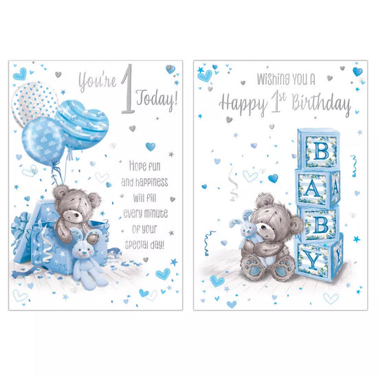 Poppyhill 12 Pack Cards C50 Birthday Age 1