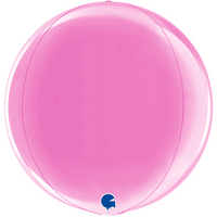 Grabo Foil Balloon Fuchsia Globe 15"