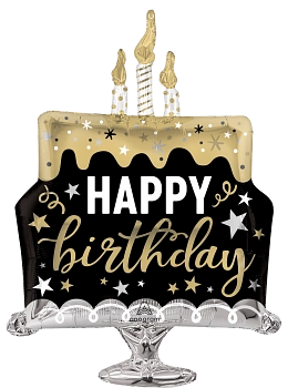 Anagram Birthday Surprise Cake 29" Foil Balloon