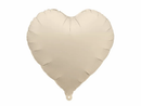 PartyDeco Foil Balloon Matte Beige Heart 18