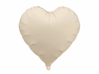 PartyDeco Foil Balloon Matte Beige Heart 18