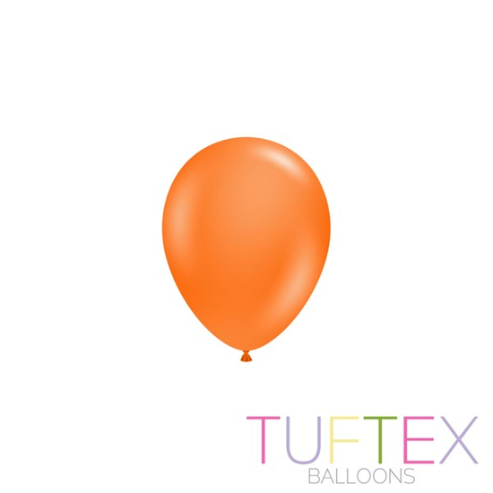 Tuftex Standard Orange 5" Latex Balloons 50pk