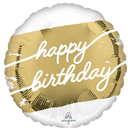 Anagram Golden Age Birthday 18" Foil Balloon