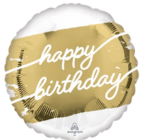 Anagram Golden Age Birthday 18" Foil Balloon