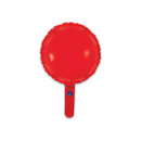 Oaktree Red Round 9" Foil Balloon (Loose)