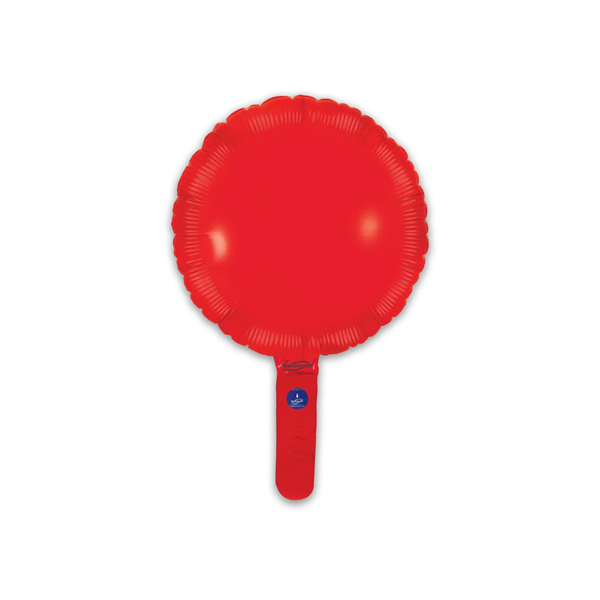 Oaktree Red Round 9" Foil Balloon (Loose)