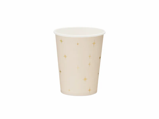 Eid Golden Stars 220ml Paper Cups 6pk