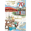 Xpress Yourself C75 Birthday Age 70 Husband 6pk