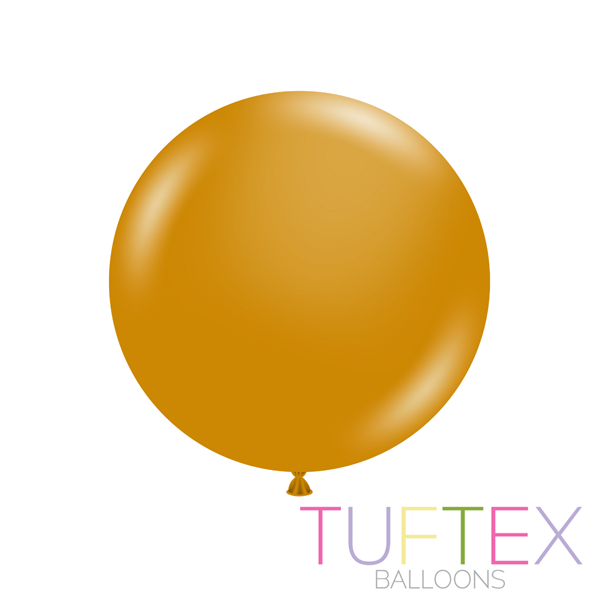 Tuftex 25 Pack Latex Balloons Metallic Gold 24