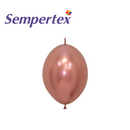 Sempertex Reflex Rose Gold 6" Link-O-Loon 50pk