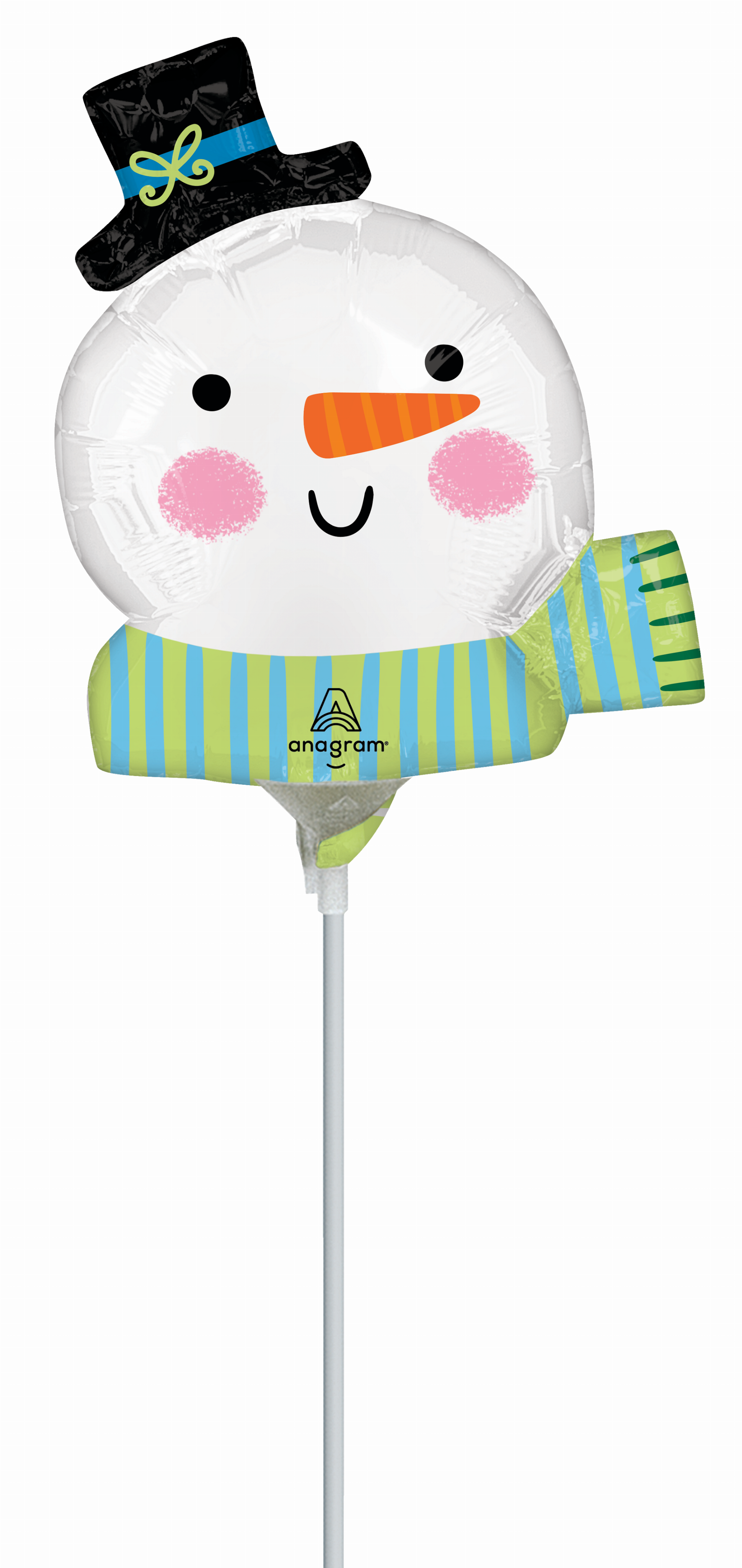 Anagram Snowman 14" Air Fill Foil Balloon