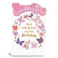Prelude Platinum C75 Birthday Granddaughter 6pk