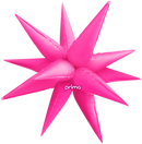 Prima Foil Balloon Electric Pink Starburst 26"