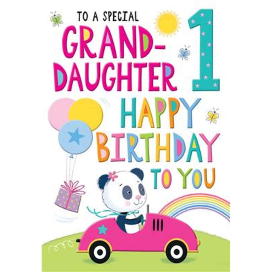 Regal C75 Birthday Age 1 Granddaughter 6pk