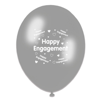 Tiger Feet 6 x 8pk Latex Balloons Engagement 10
