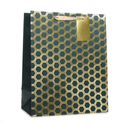 Tiger Feet 6 Pack Gift Bag Black & Gold Geo Large