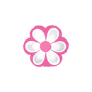 CTI Foil Balloon Daisy White & Pink 9"