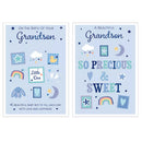 Set of 12 Poppyhill C50 New Born To Grandparents greeting cards with colorful designs, perfect for celebrating new arrival milestones.