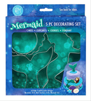 Mermaid Cake Decorating Cookie Cutter 5pce Set