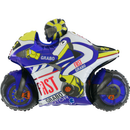Blue Motorbike 39" Large Foil Balloon (Loose)