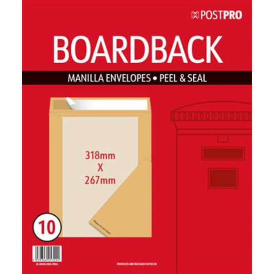 10pk Envelopes 267x318mm Manilla