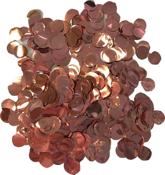 Metallic Rose Gold 10mm Foil Confetti 30g