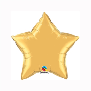 Qualatex Foil Balloon Metallic Gold Star 9