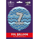 Age 7 Blue 18" Foil Balloon