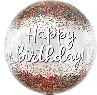 Anagram Birthday Sequins 15" Orbz Foil Balloon
