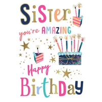 Regal 6 Pack Cards C75 Everyday Birthday Sister