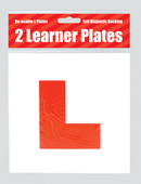Magnetic Red L Plates 2pk