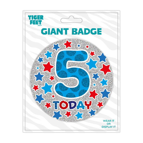 Big Badges Age 5 Male 6pk