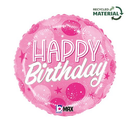 Grabo Foil Balloon Pink Sprakle Dots Birthday 18