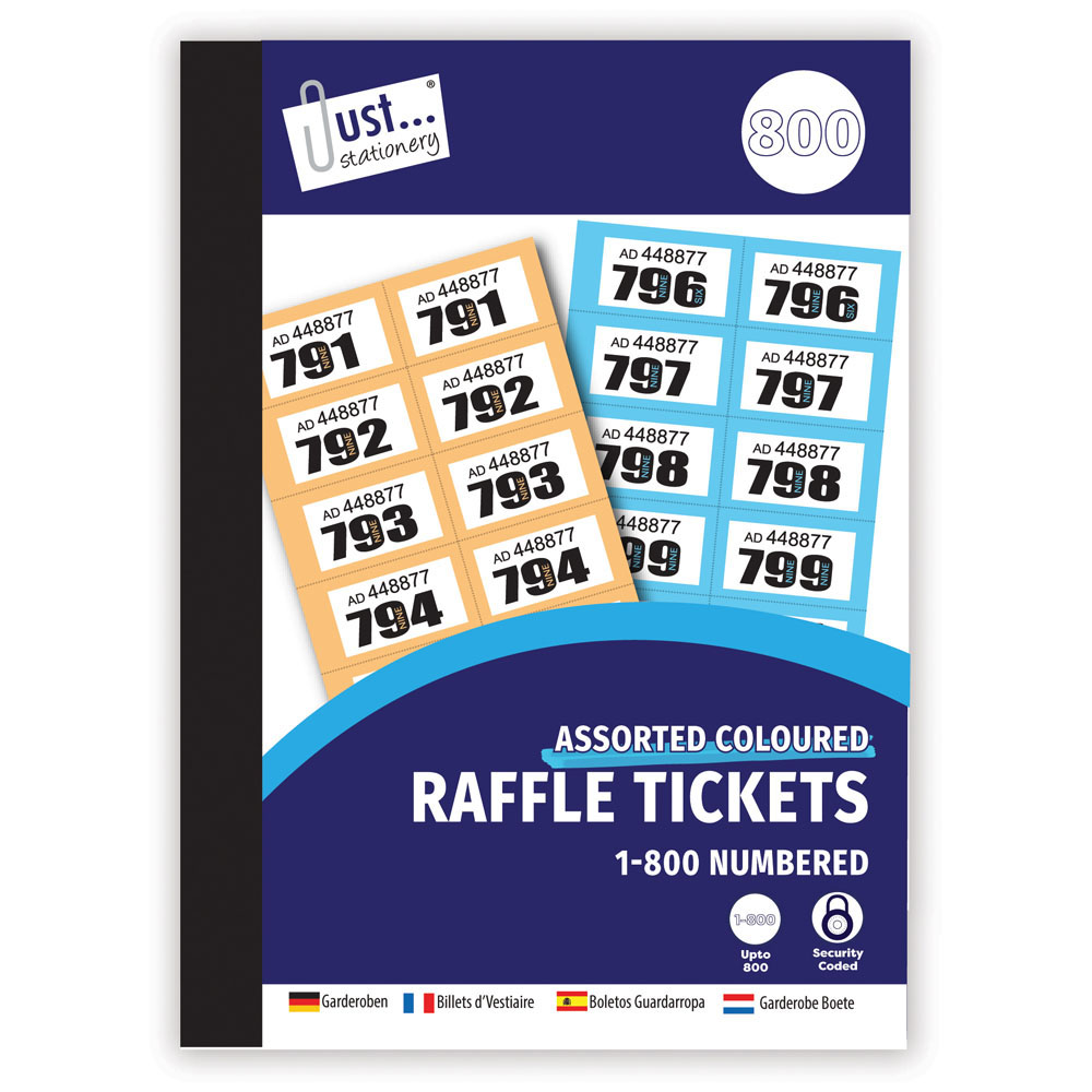 Tallon Cloakroom Tickets 1-800